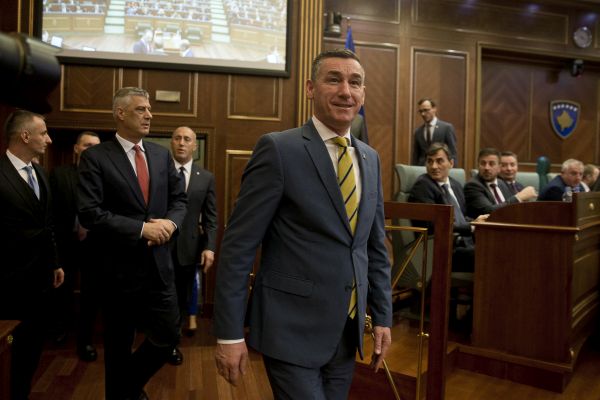 Kosovský prezident Hashim Thaçi. Kosovský prezident Hashim Thaçi.