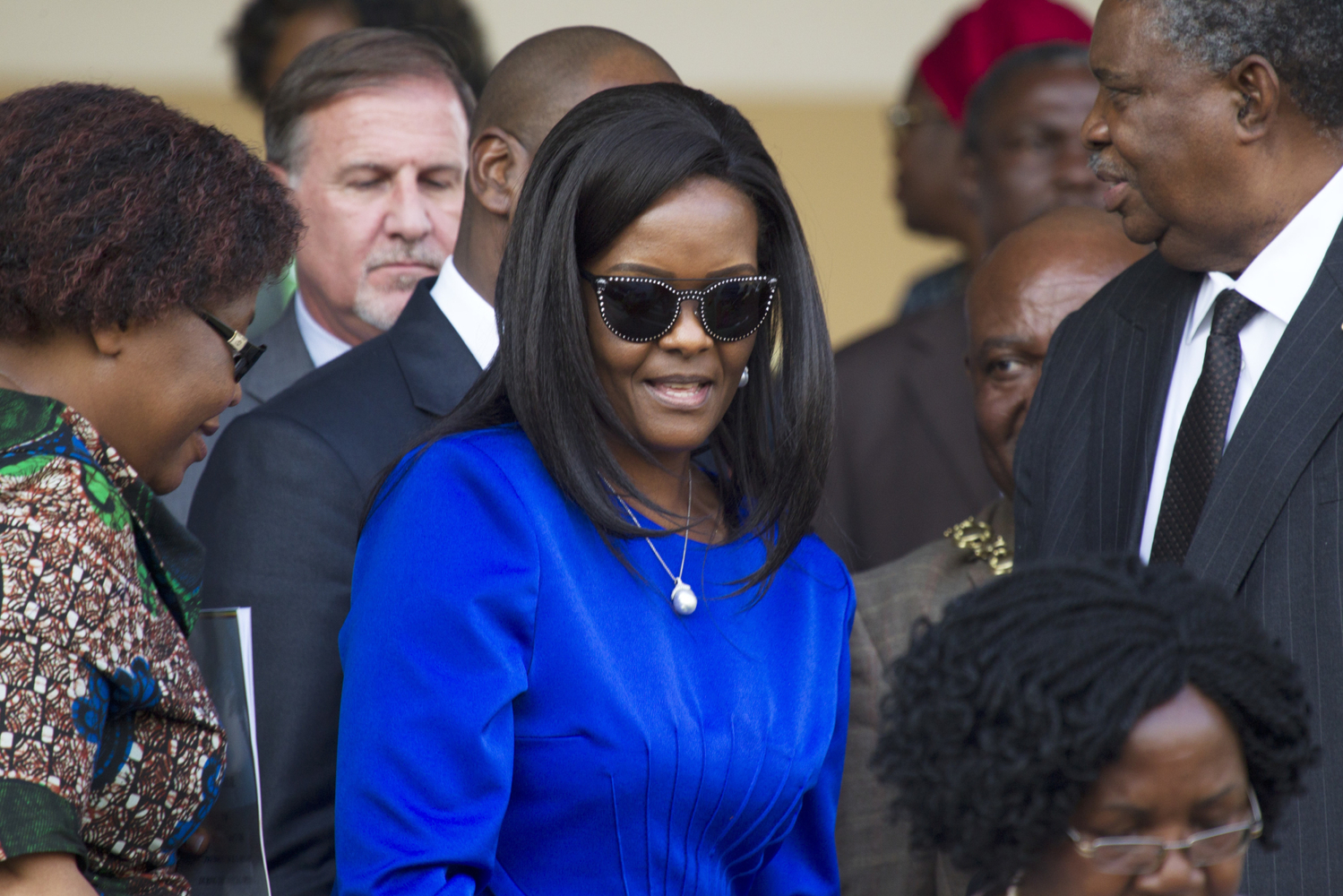 Manželka zimbabwského exprezidenta, Grace Mugabeová .