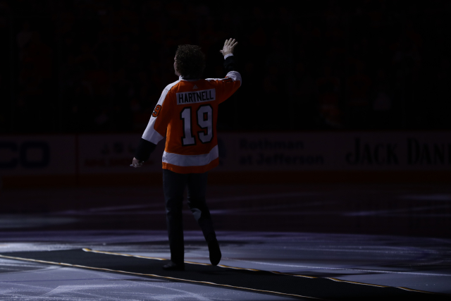 Scott Hartnell při své rozlučce.