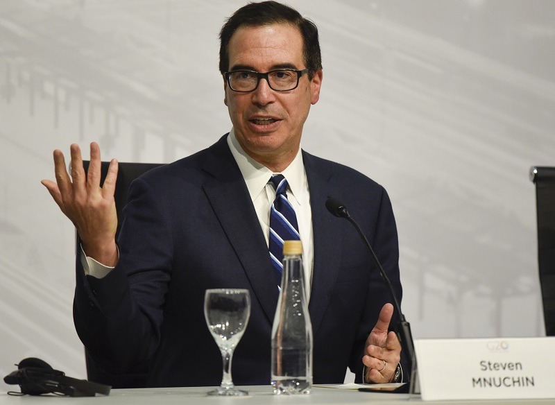 Americký ministr financí Steve Mnuchin.