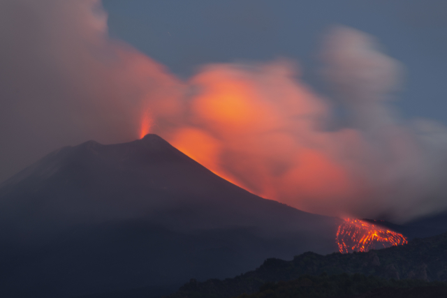 Sopka Etna. 