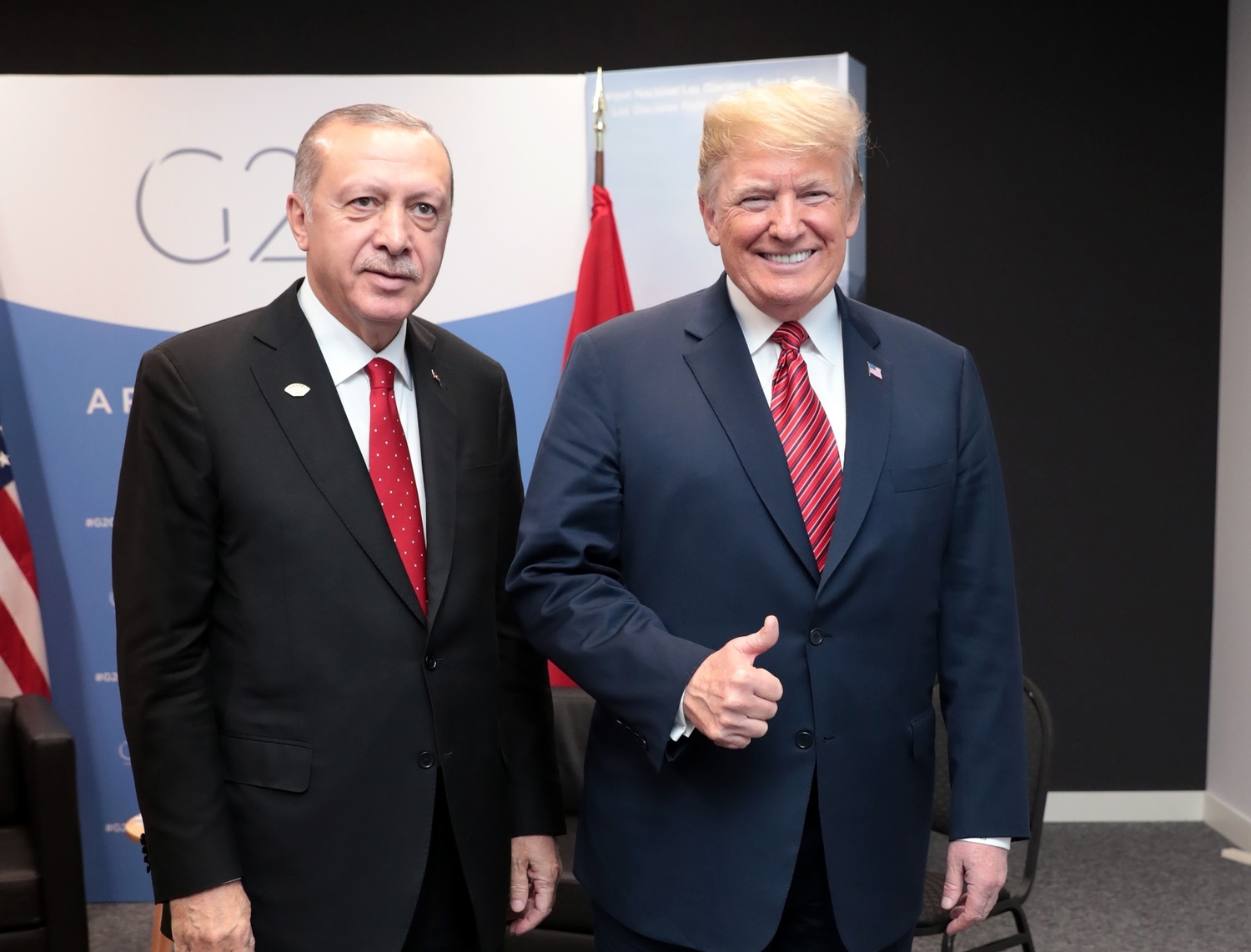 Erdogan (vlevo) a Trump. 