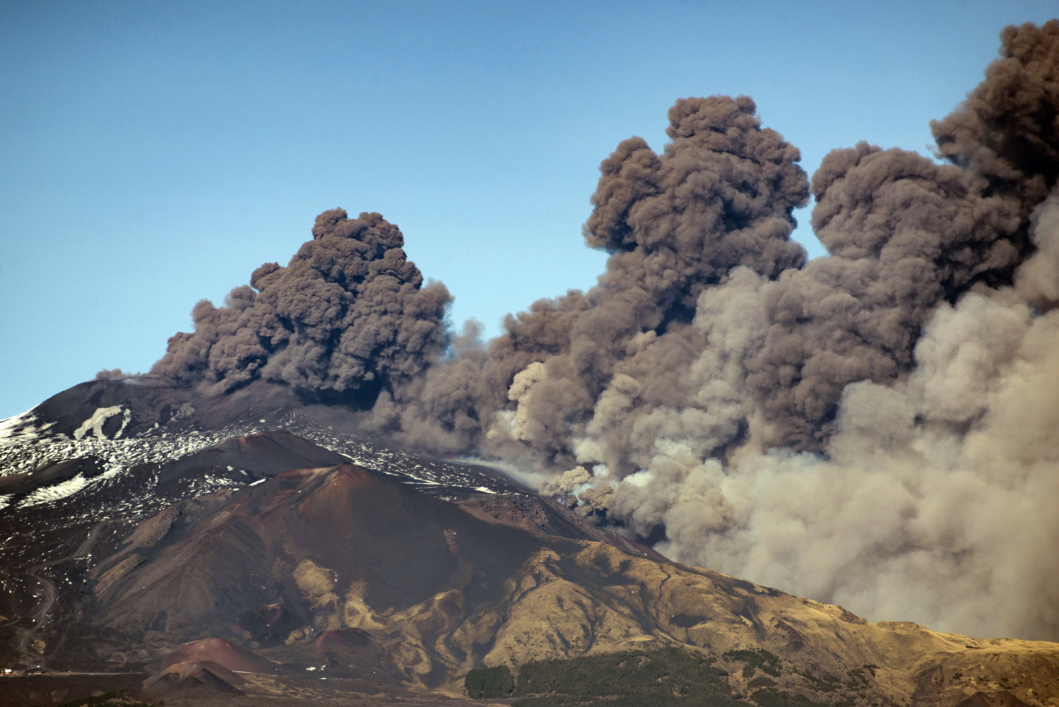 Sopka Etna. 
