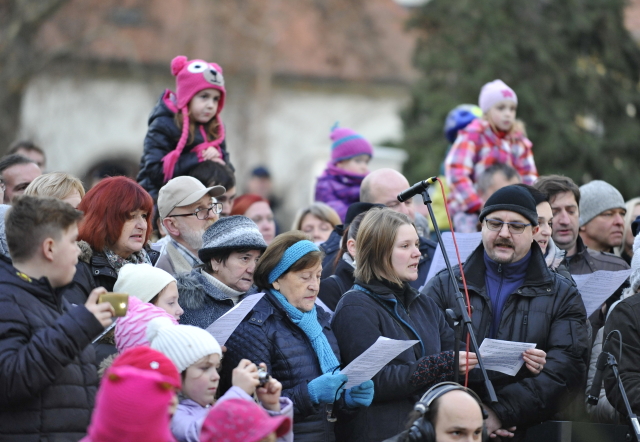 Snímek z loňského pořádání největšího živého betlému na Moravě.