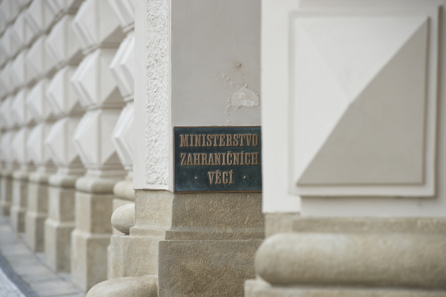 Černínský palác, sídlo Ministerstva zahraničních věcí ČR. Černínský palác, sídlo Ministerstva zahraničních věcí ČR.