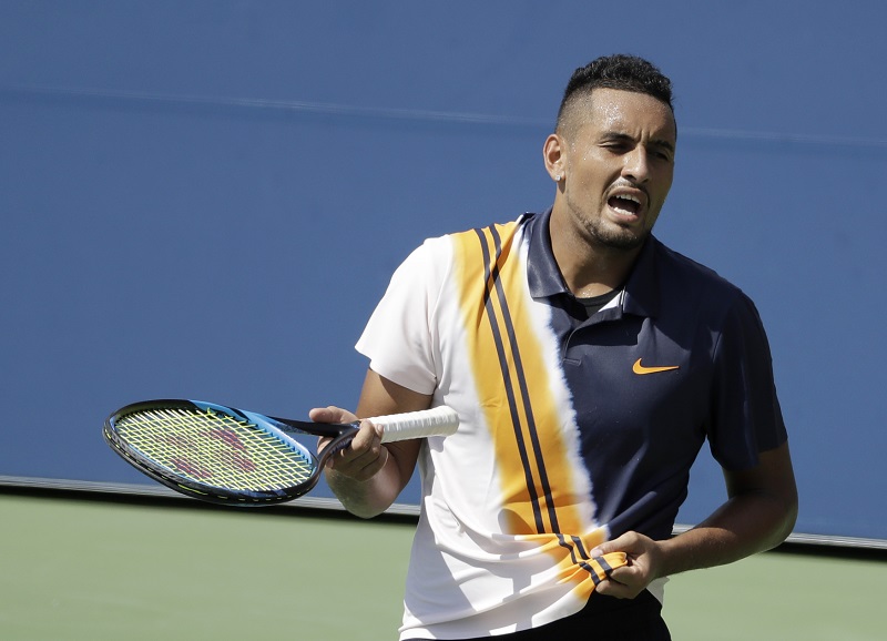 Australský tenista Nick Kyrgios opět řádil.