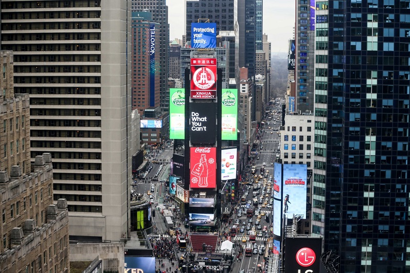 Na Time Square bude letos na Silvestra výrazně tepleji.