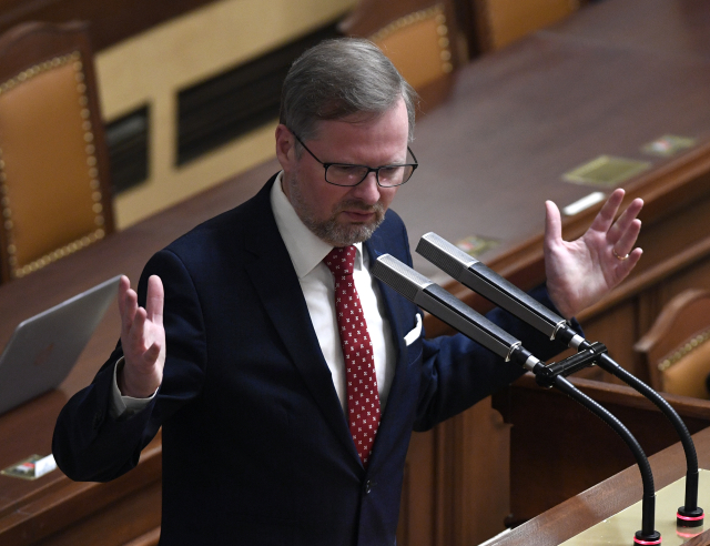 Předseda ODS Petr Fiala.
