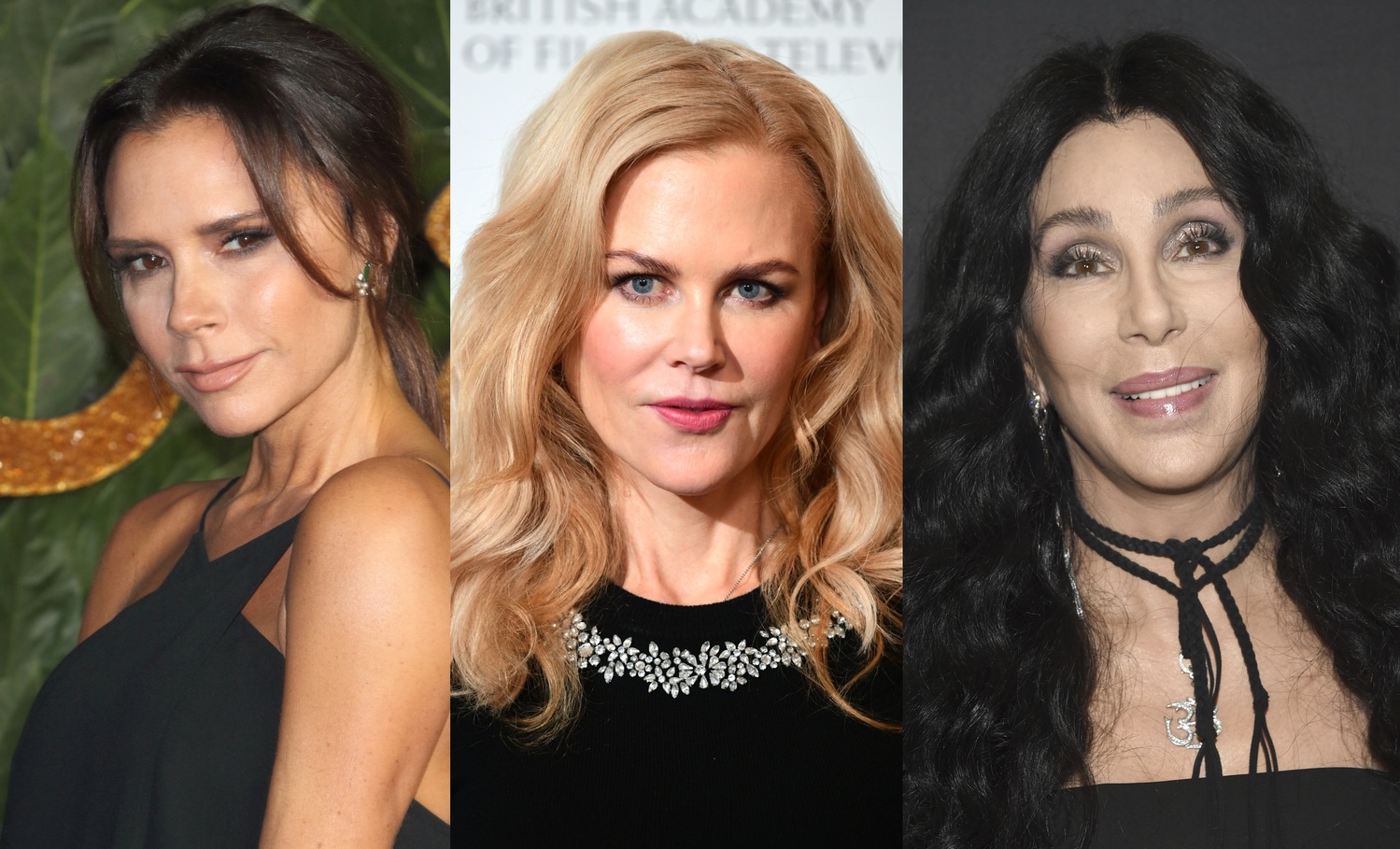 Victoria Beckham, Nicole Kidman a Cher.