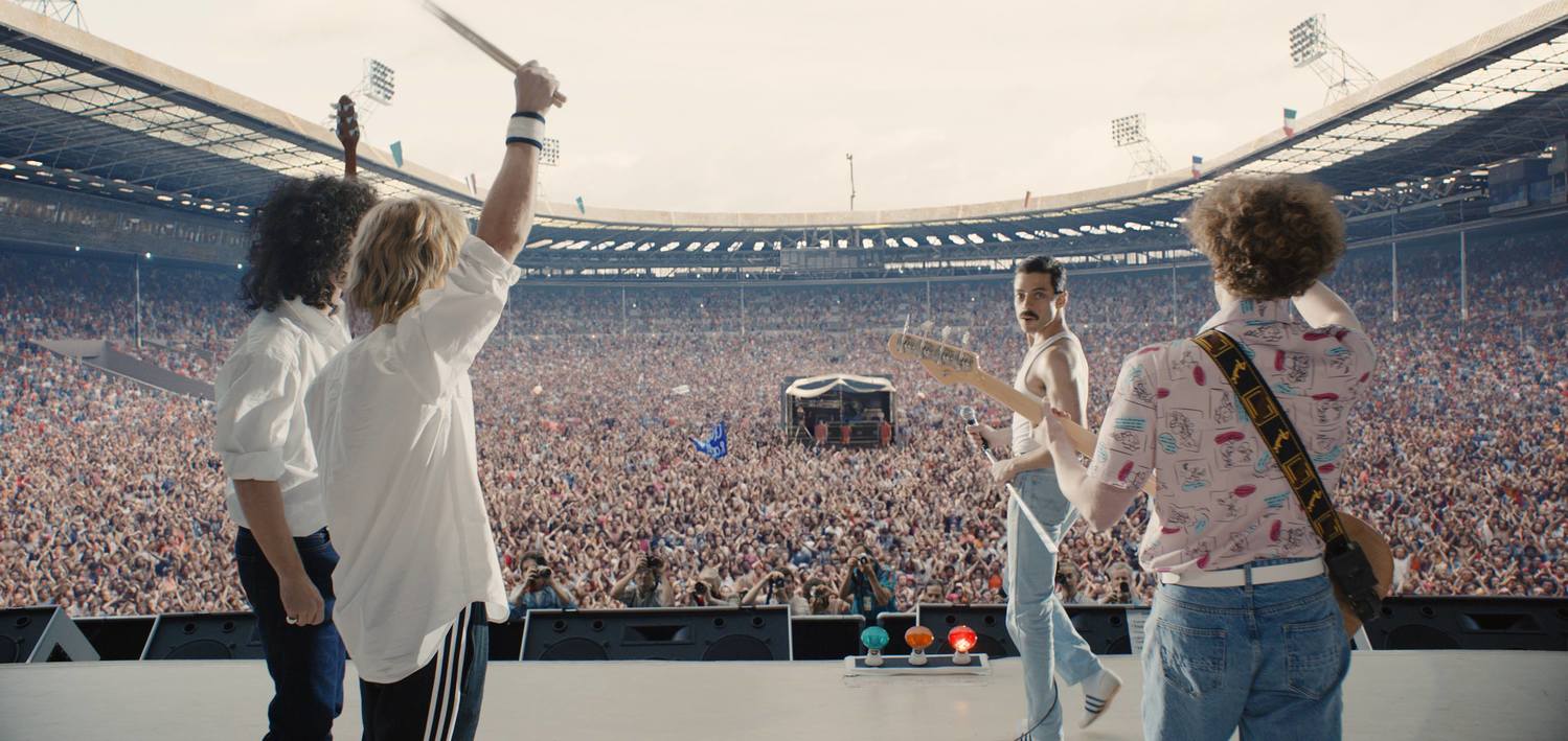 Snímek z filmu Bohemian Rhapsody.