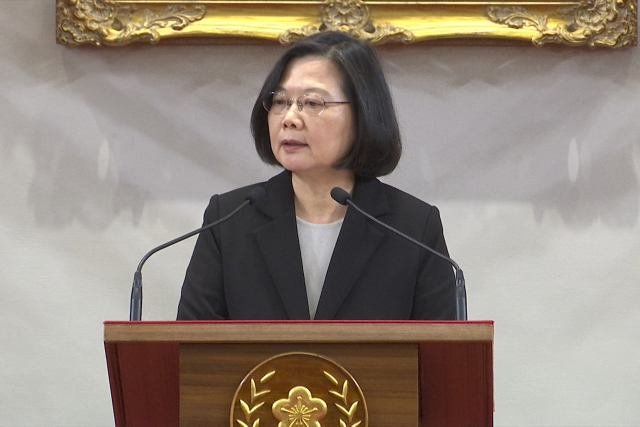 Tchajwanská prezidentka Cchaj Jing-wen. 