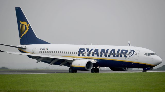 Letadlo společnosti Ryanair.