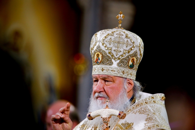 Patriarcha ruské pravoslavné církve Kirill.