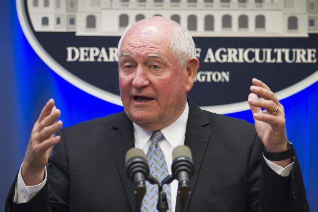 Ministr zemědělství Sonny Perdue.