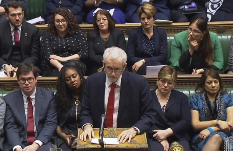 Předseda labouristů Jeremy Corbyn.