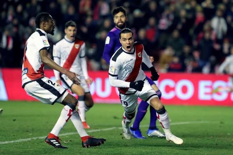 Střelec hattricku v zápase Vallecano-Celta Vigo útočník Raúl De Tomás.