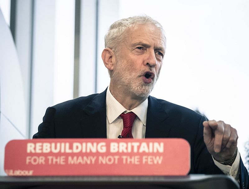 Předseda labouristů Jeremy Corbyn.