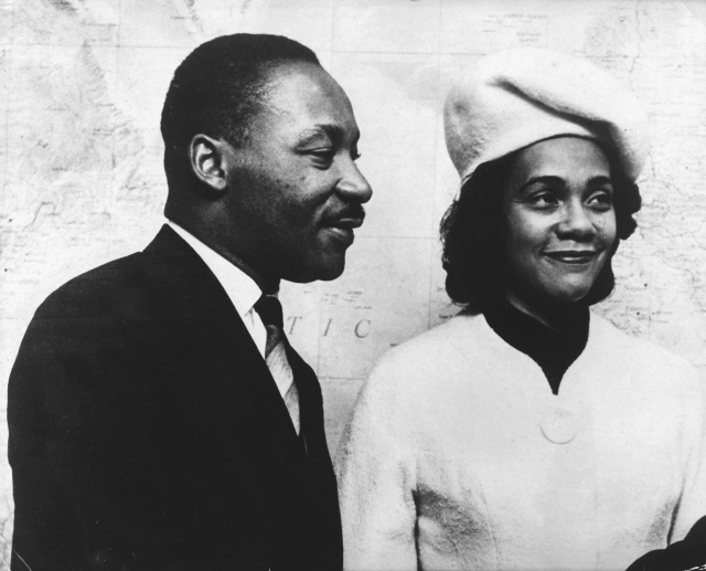 Martin Luther King a jeho žena Coretta Scott Kingová.