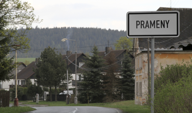 Obec Prameny na Chebsku.