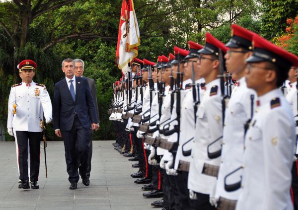 Premiér Andrej Babiš na návštěvě v Singapuru.