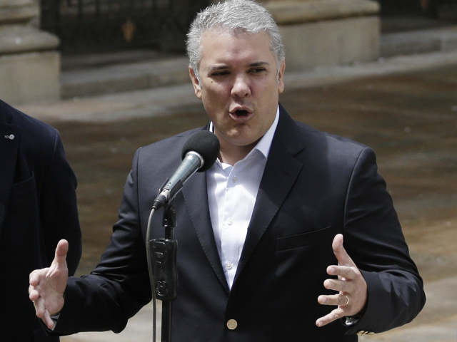 Kolumbijský prezident Iván Duque.