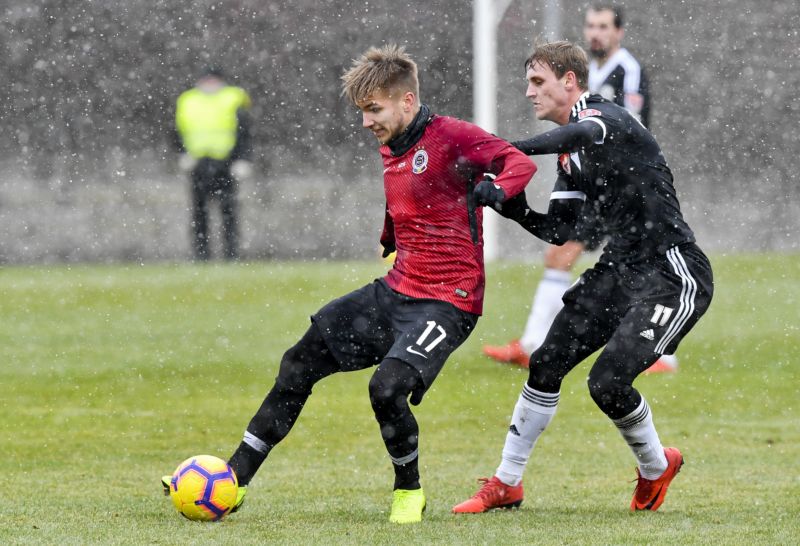 Martin Frýdek odehrál za Spartu druhý poločas. 