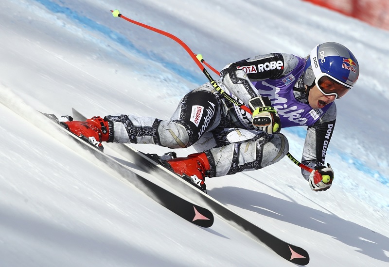 Česká lyžařka a snowboardistka Ester Ledecká dojela ve sjezdu v Cortině d'Ampezzo osmá.