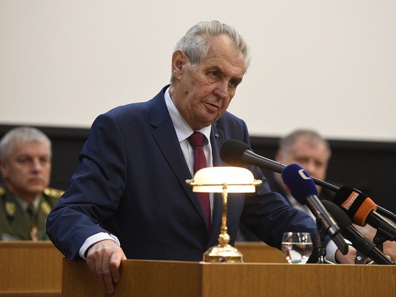 Prezident Miloš Zeman.