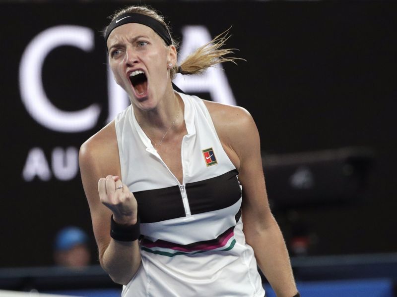 Petra Kvitová cestou mezi nejlepší čtyři hráčky v Melbourne neztratila ještě ani set.  