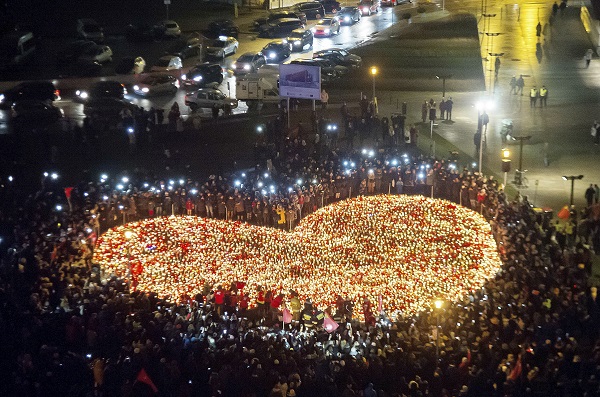 Pieta za zavražděného starostu.