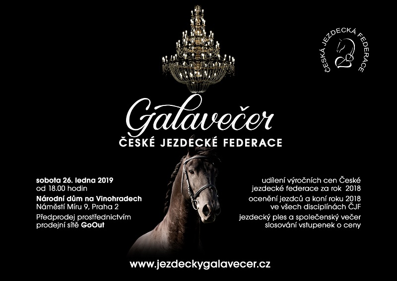 Galavečer České jezdecké federace se uskuteční v sobotu.
