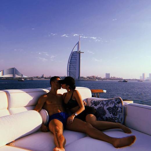 Cristiano Ronaldo na dovolené.