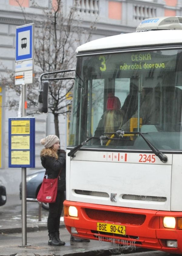 Hromadná doprava v Brně.