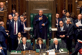 Speaker britské Dolní sněmovny John Bercow.