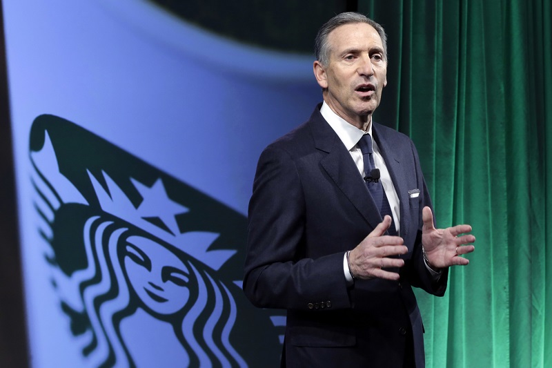 Howard Schultz by kandidoval jako "nezávislý centrista".