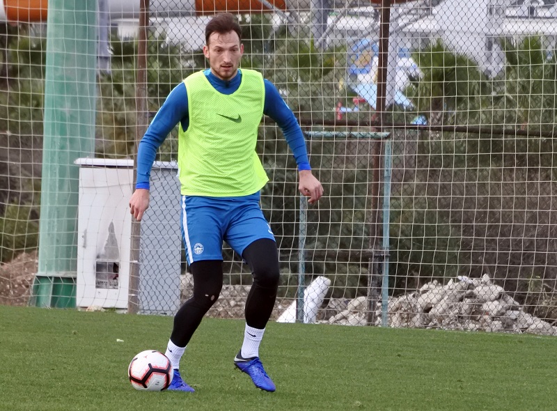 Libor Kozák na tréninku libereckých fotbalistů.