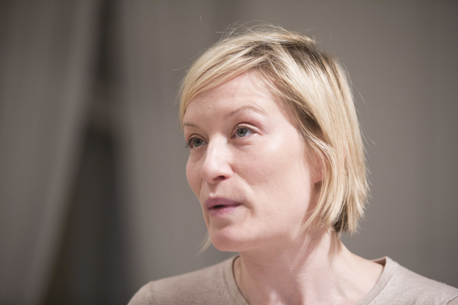 Herečka Helena Dvořáková v Rakouském kulturním centru v Praze, 6 listopadu 2014.