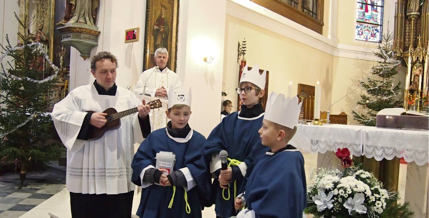 Koledníci Tříkrálové sbírky z Jeseníku.