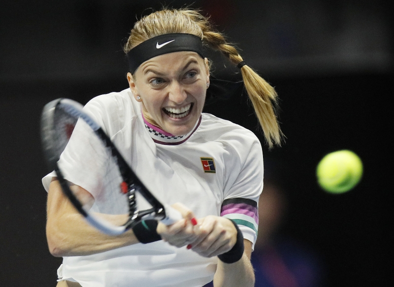 Petra Kvitová zvládla úspěšně přesun z Austrálie do Ruska. 