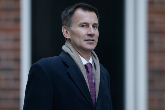 Britský ministr zahraničí Jeremy Hunt.