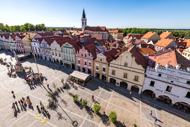 Masarykovo náměstí v Třeboni.
