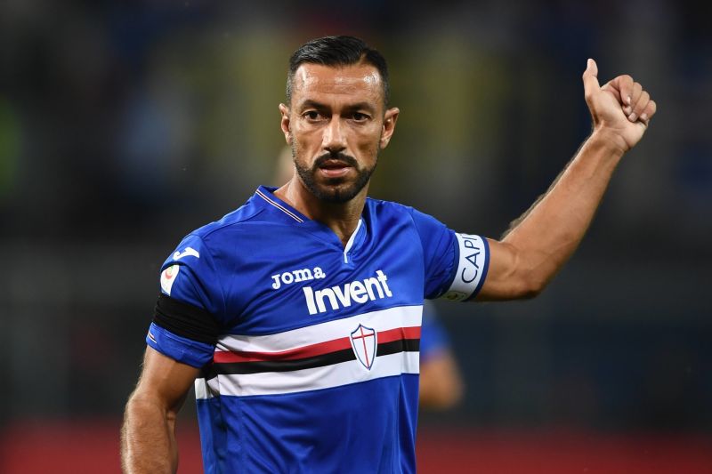 Útočník Sampdorie Janov Fabio Quagliarella.