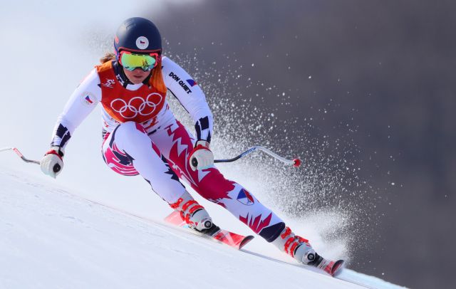 Kateřina Pauláthová na trati.