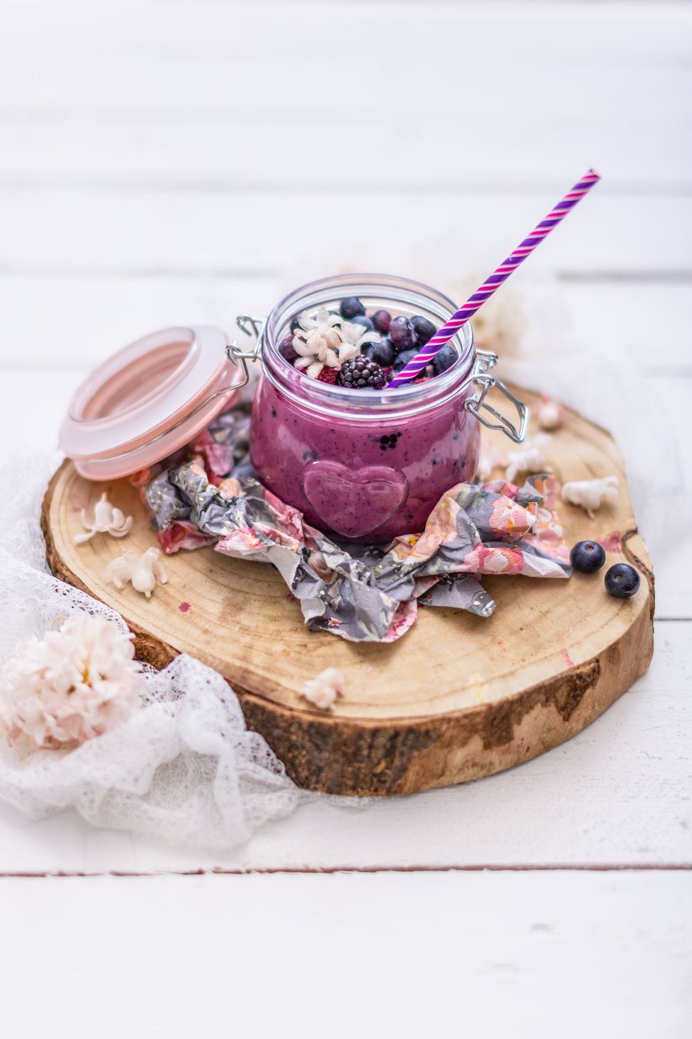 Borůvkové smoothie.