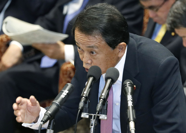 Vicepremiér Japonska Taro Aso.