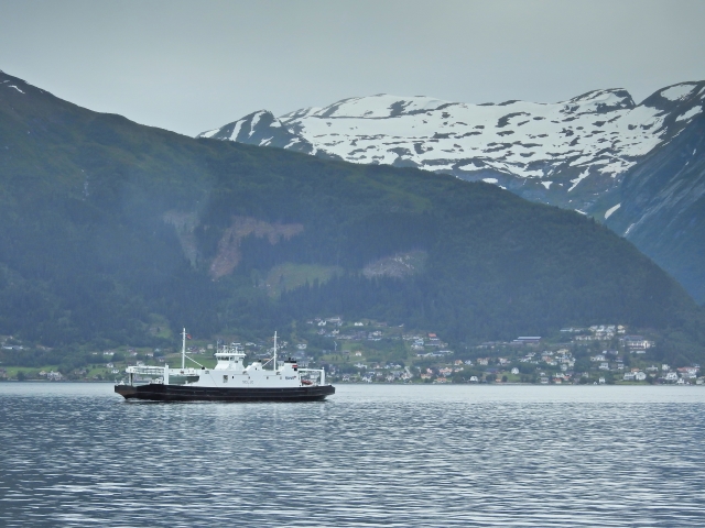 Trajekty přes norský Sognefjord.