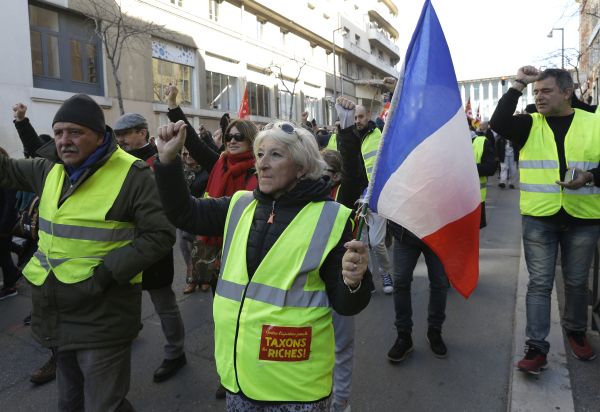 Demonstrace ve Francii.