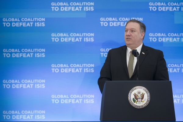 Šéf americké diplomacie Mike Pompeo.