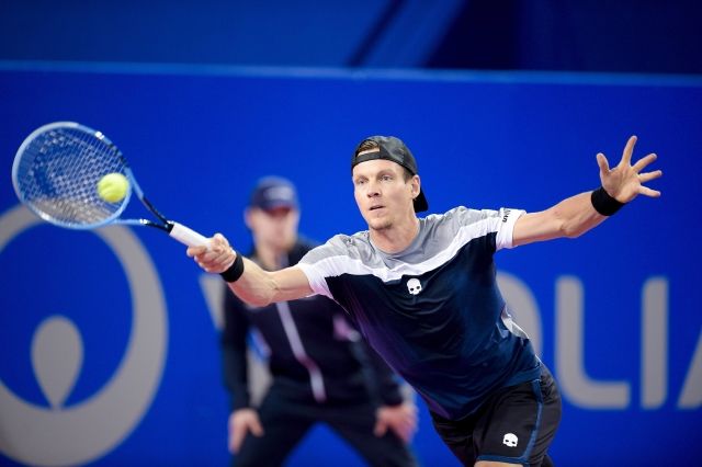 Tomáš Berdych na turnaji v Montpellier.