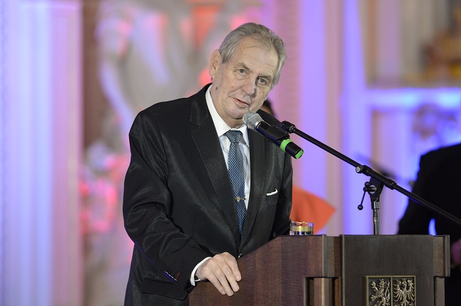 Prezident republiky Miloš Zeman.
